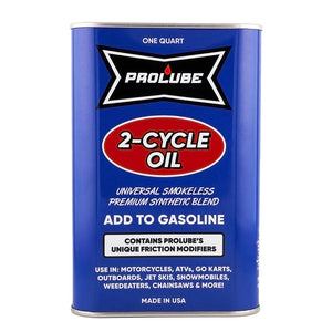 Huile synthétique de qualité supérieure Prolube pour moteurs 2 temps, 1 pinte