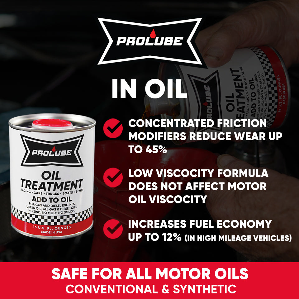 Prolube 16oz Engine Oil Additive Reduces Wear Noise Vibration Prolube 16oz Engine Oil Additive Reduces Wear Noise Vibration